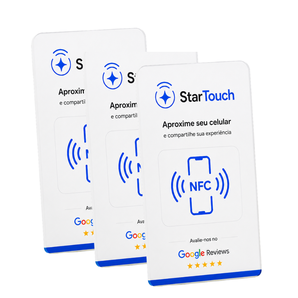 Cartões NFC StarTouch — PVC fosco com NFC integrado