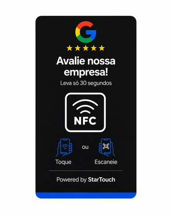 Cartão de Avaliação NFC StarTouch, unidade