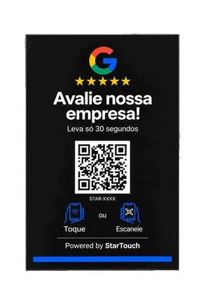 Placa de Balcão M StarTouch em PS preto