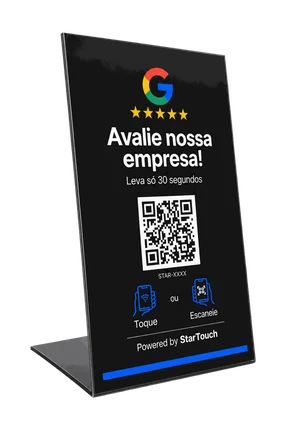 Placa de Balcão G StarTouch em PS preto