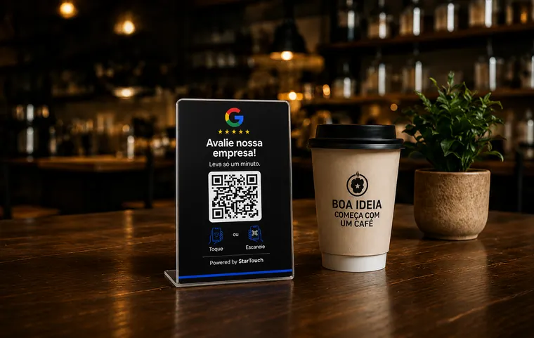 Cafés — cada café vira uma nova conexão.
